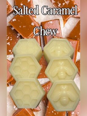 Hand Crafted Salted Caramel Chew Honeycomb & Bee Wax Melts - 6 Pack